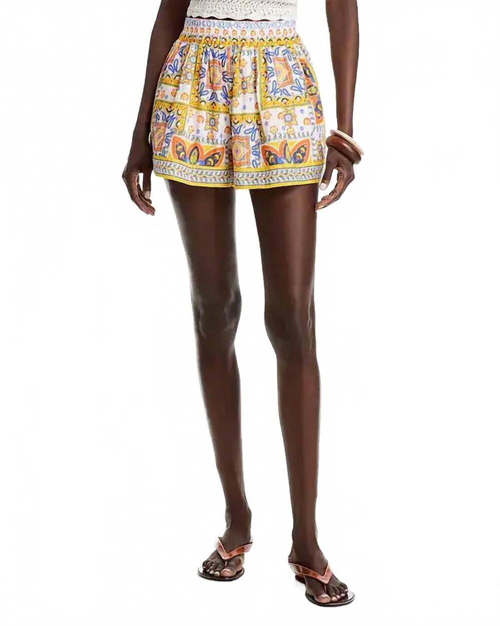 NEW RAMY BROOK angelina pull-on short in white piazza